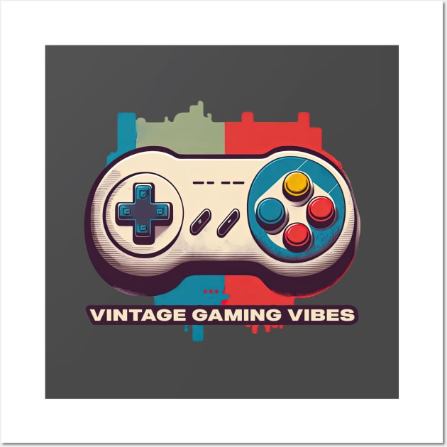 Classic Controller Crew. Vintage gaming. Retro gamepad Wall Art by MaxDeSanje 